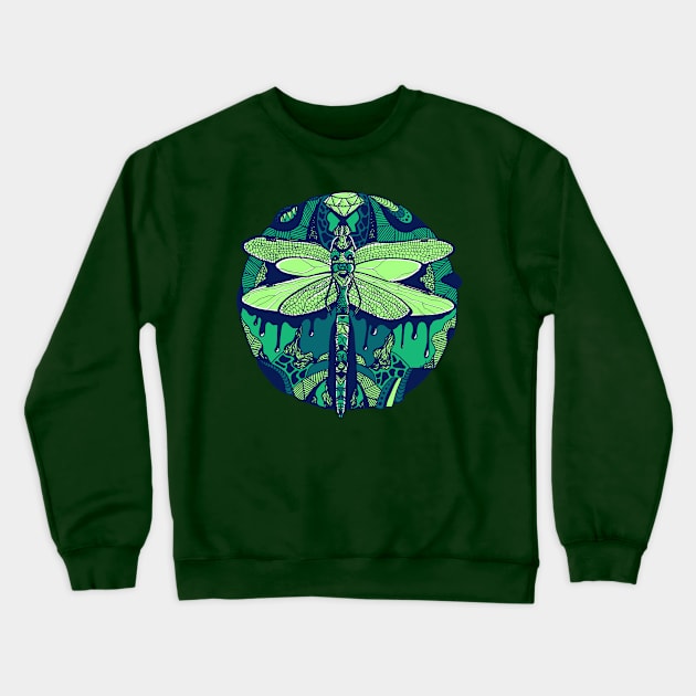 Ngreen Circle of the Dragonfly Crewneck Sweatshirt by kenallouis